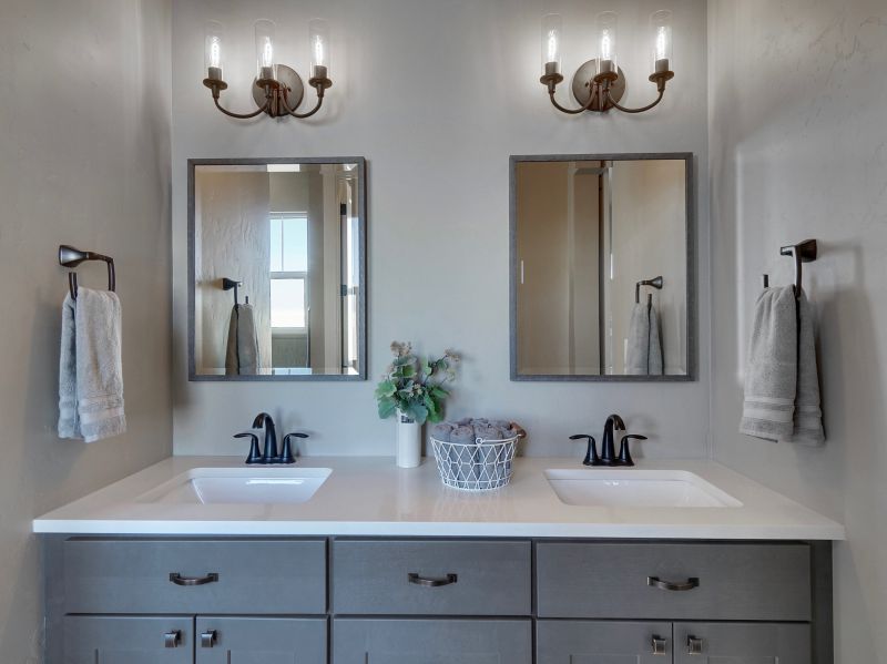 Double Vanity with Storage